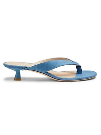 Rio Sleek 35MM Denim Sandals