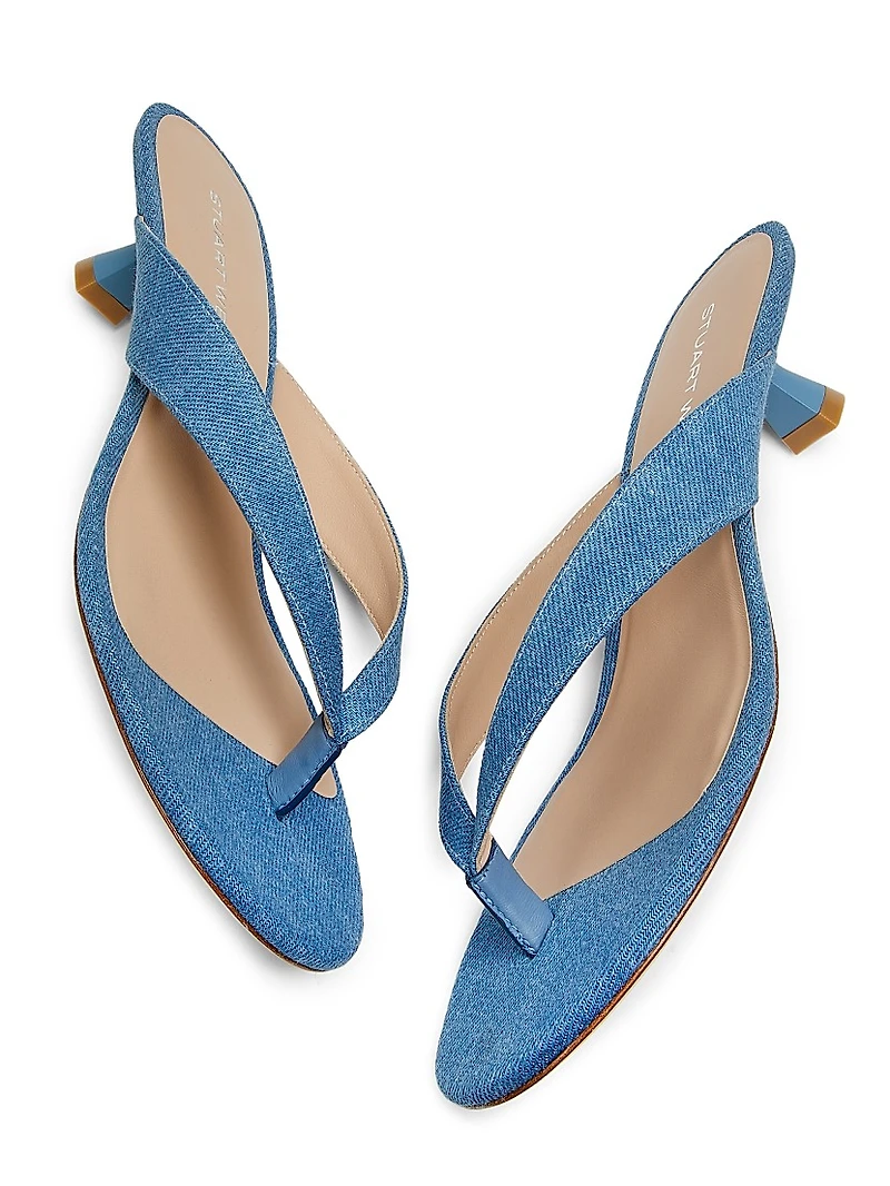 Rio Sleek 35MM Denim Sandals
