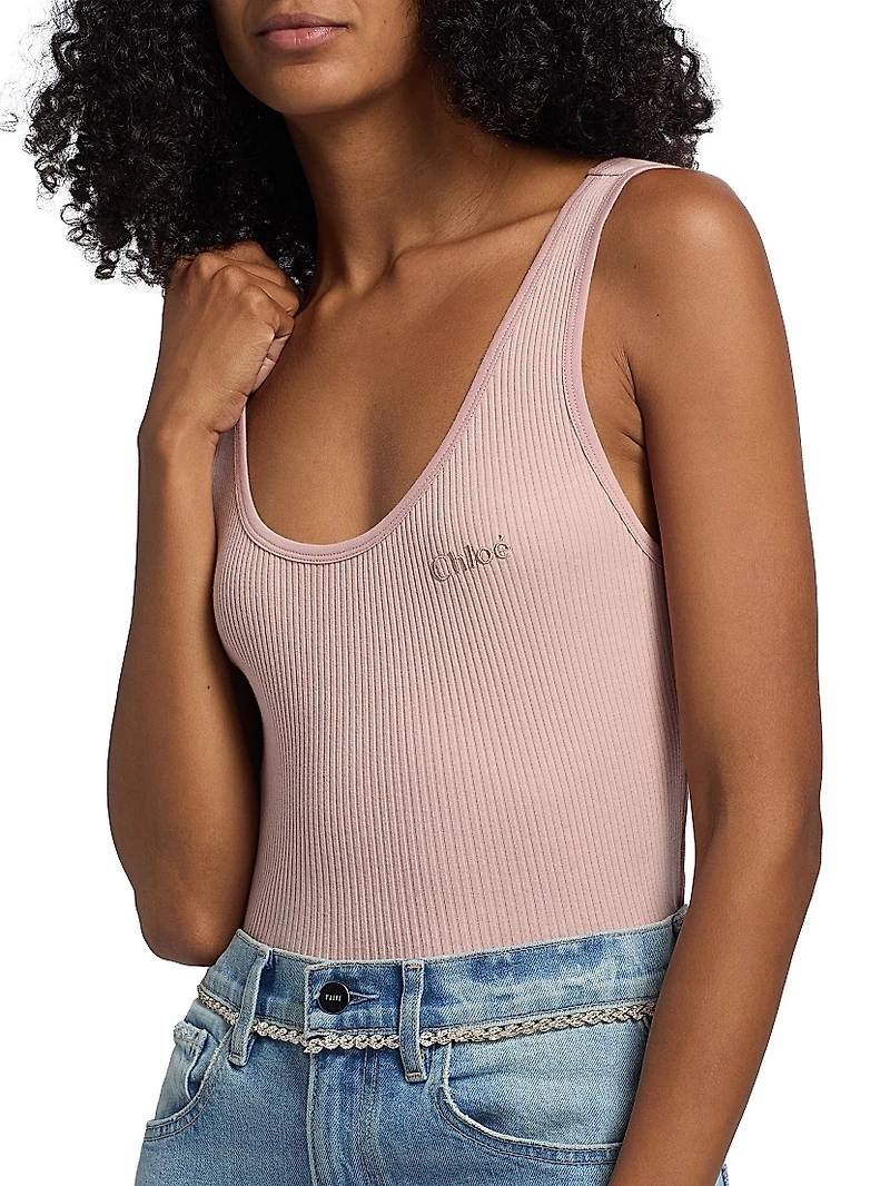 Rib-Knit Cotton Tank
