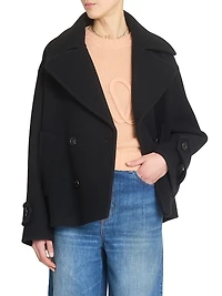 Wool Double-Breasted Coat