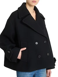 Wool Double-Breasted Coat