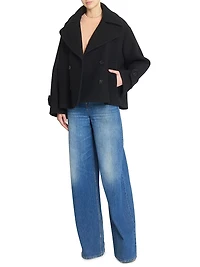 Wool Double-Breasted Coat