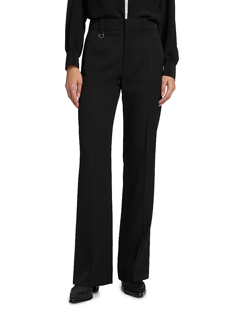 Wool Wide-Leg Trousers