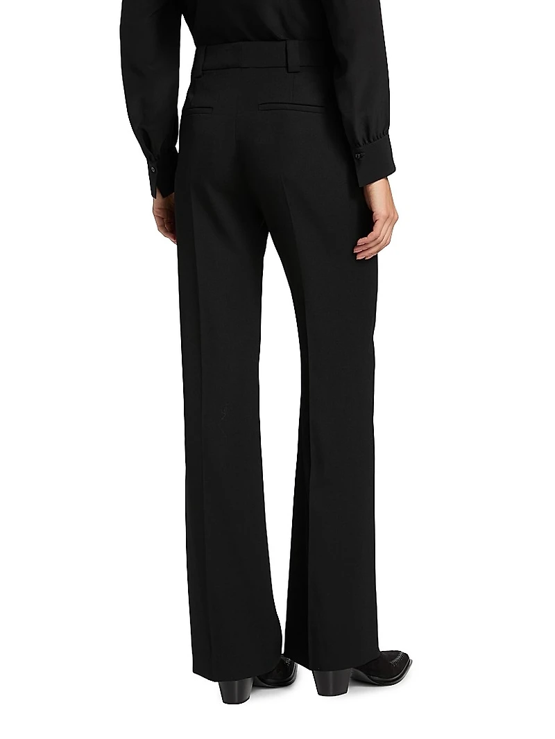 Wool Wide-Leg Trousers