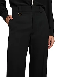 Wool Wide-Leg Trousers