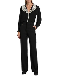 Wool Wide-Leg Trousers