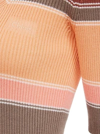 Striped Rib-Knit Cotton Top