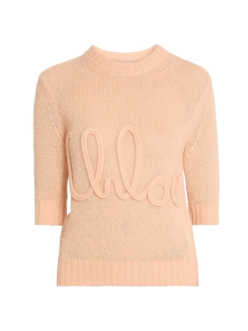 Logo Wool-Silk Sweater