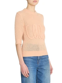 Logo Wool-Silk Sweater