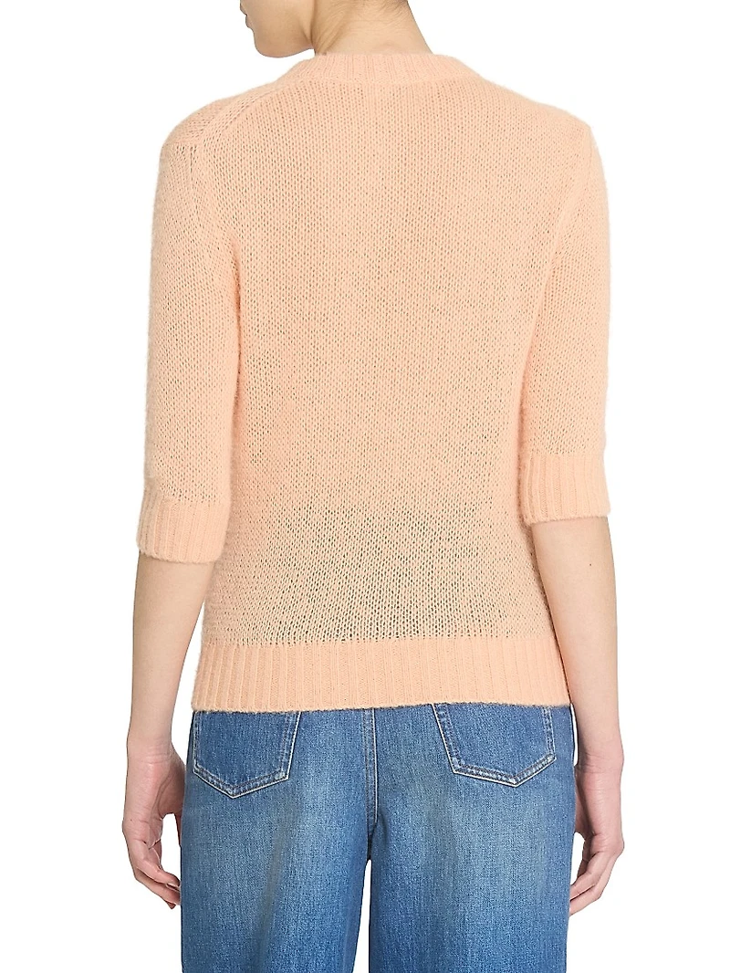 Logo Wool-Silk Sweater