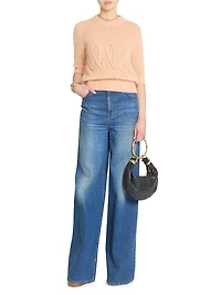 Logo Wool-Silk Sweater