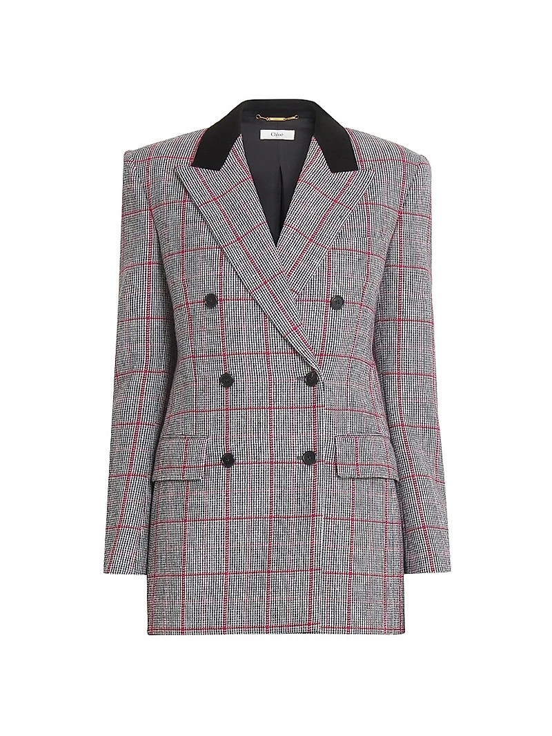 Tailored Wool Double-Breasted Jacket