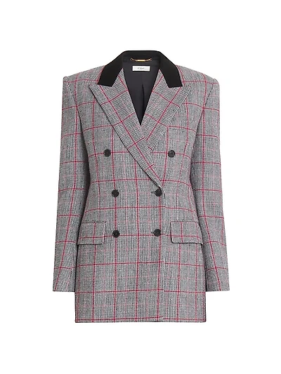 Tailored Wool Double-Breasted Jacket