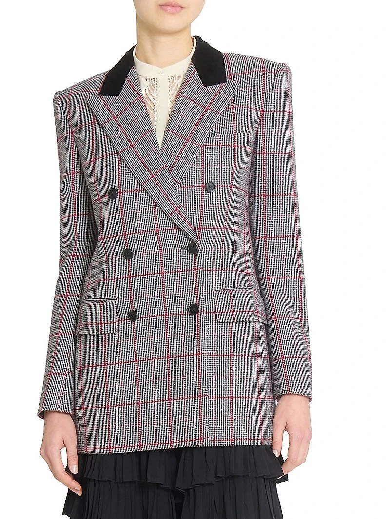Tailored Wool Double-Breasted Jacket
