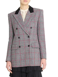 Tailored Wool Double-Breasted Jacket