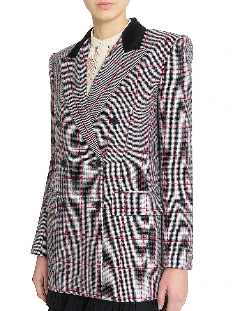 Tailored Wool Double-Breasted Jacket