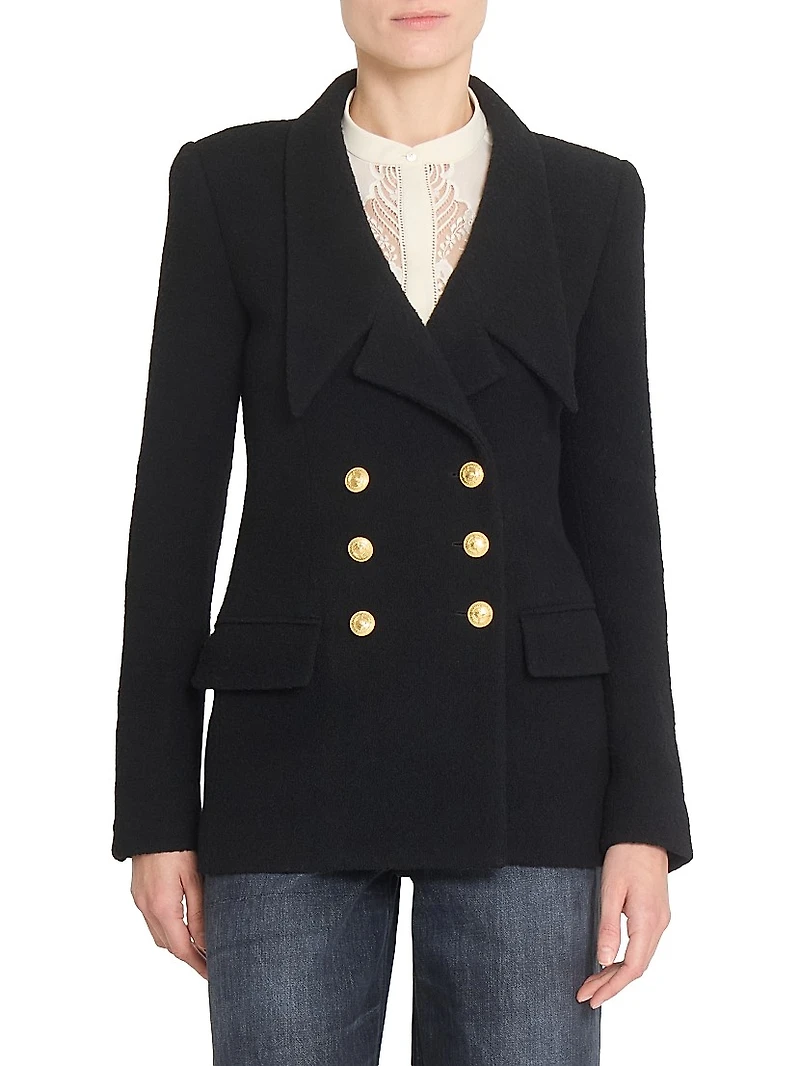 Wool Double-Breasted Jacket