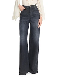 High-Rise Wide-Leg Jeans
