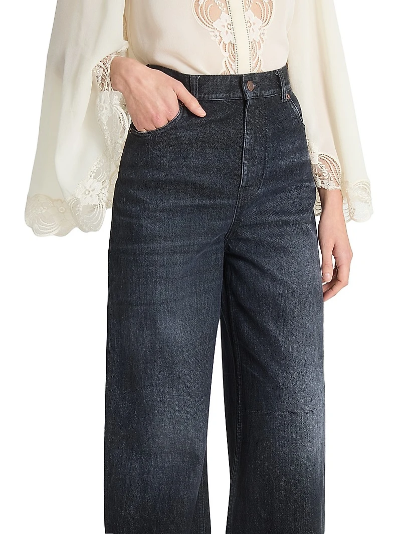 High-Rise Wide-Leg Jeans