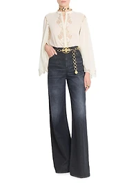 High-Rise Wide-Leg Jeans
