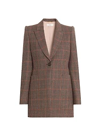 VE53 Glen Check Wool Jacket