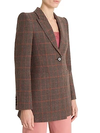 VE53 Glen Check Wool Jacket
