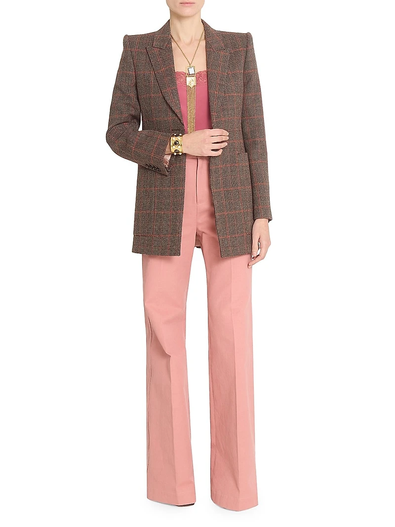 VE53 Glen Check Wool Jacket