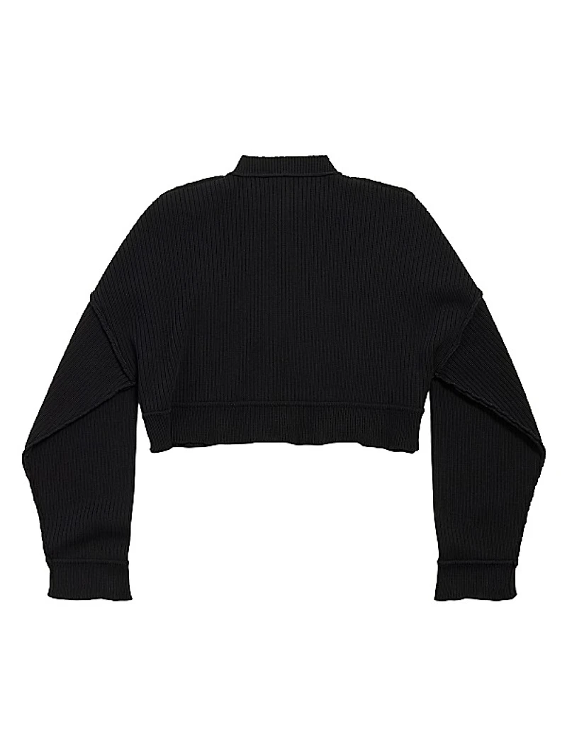 Cropped Crewneck Sweater