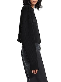 Cropped Crewneck Sweater