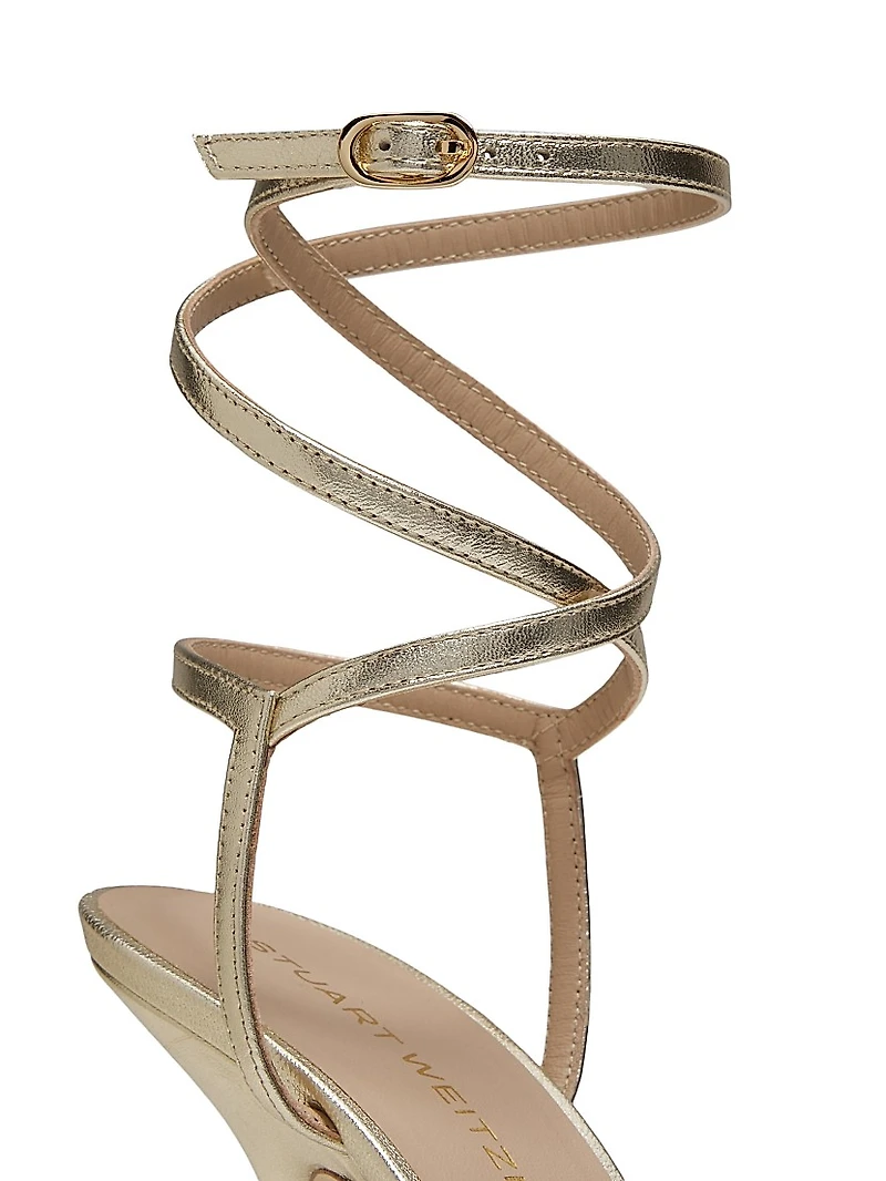 Nudist Wrap 100MM Leather Sandals
