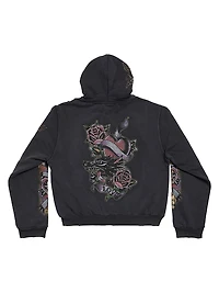 Tacky Tattoo Zip-Up Small Fit Hoodie