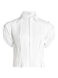 Opal Cotton Pintuck Top