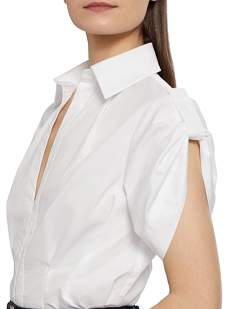 Opal Cotton Pintuck Top