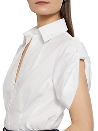 Opal Cotton Pintuck Top