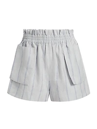 Mira Striped Linen Shorts