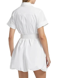Harlow Bubble Hem Mini Shirtdress