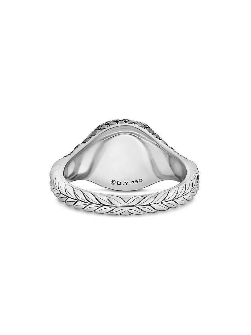Chevron Pinky Ring 18K White Gold