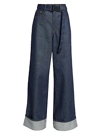 Levi's x Sacai Oversized Cuffed Jeans