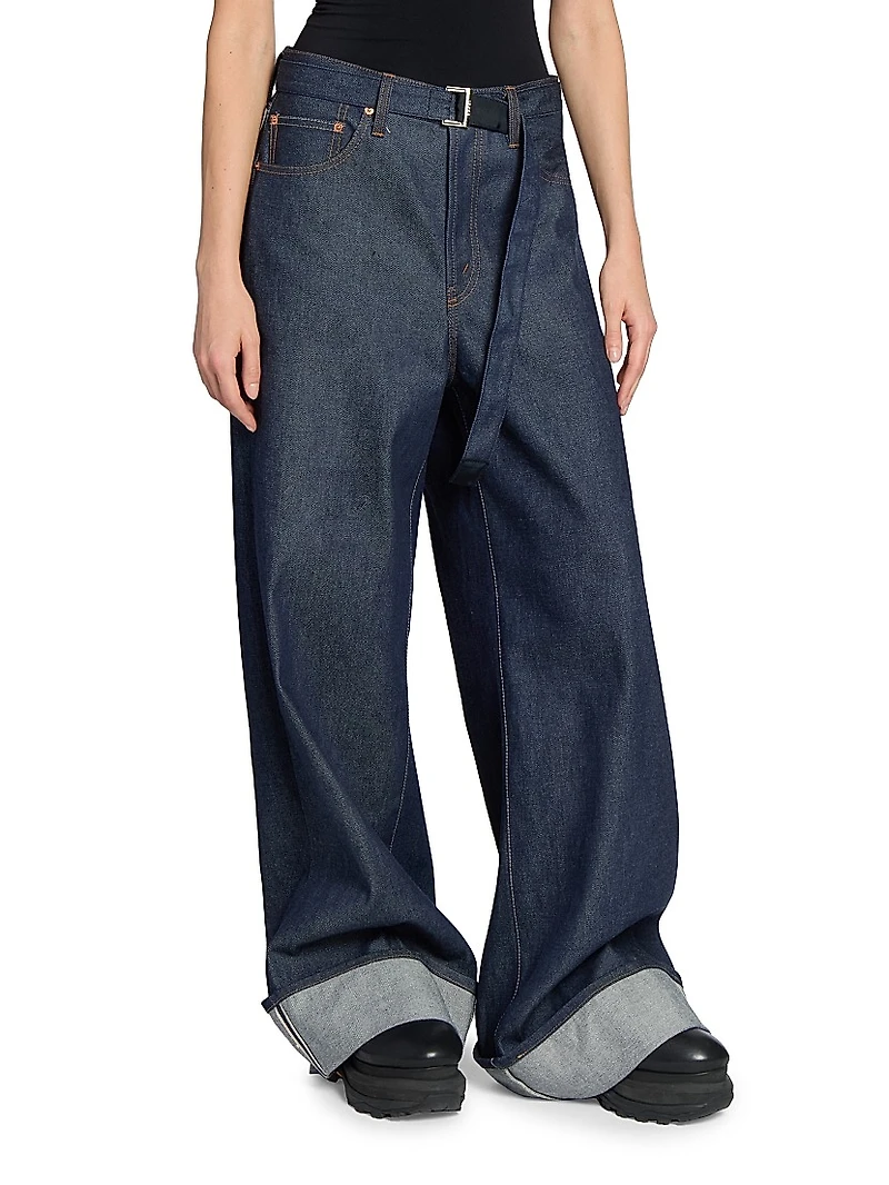 Levi's x Sacai Oversized Cuffed Jeans