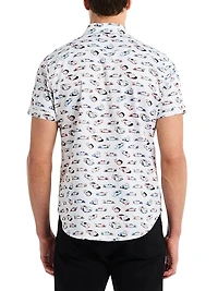Neon Wheels Printed Short-Sleeve Shirt