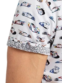 Neon Wheels Printed Short-Sleeve Shirt