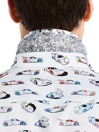 Neon Wheels Printed Short-Sleeve Shirt