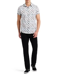 Neon Wheels Printed Short-Sleeve Shirt