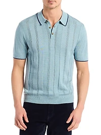 Edvan Wool-Blend Polo Sweater