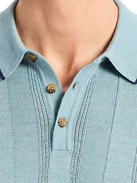 Edvan Wool-Blend Polo Sweater