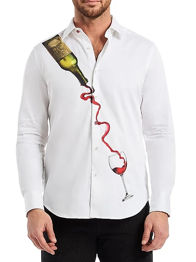 Vino Veritas Button-Front Shirt