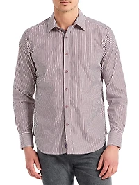 Greenwich Striped Button-Front Shirt