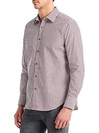 Greenwich Striped Button-Front Shirt