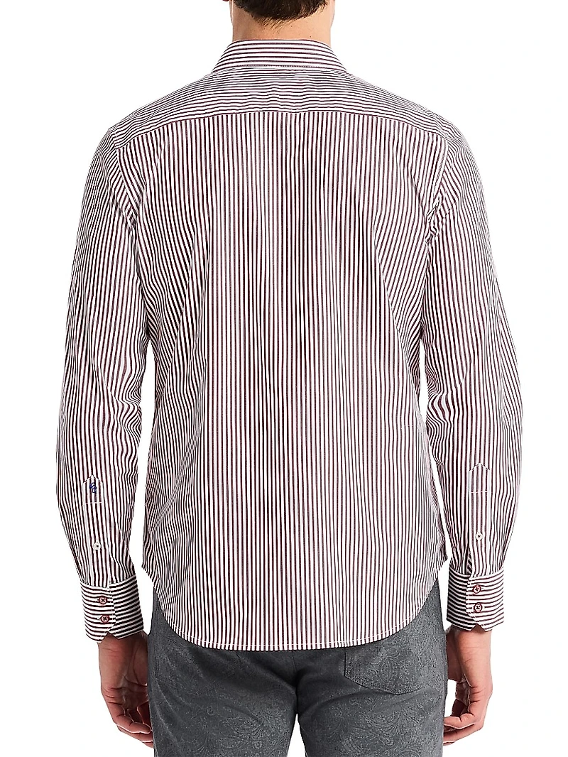 Greenwich Striped Button-Front Shirt