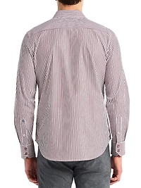 Greenwich Striped Button-Front Shirt